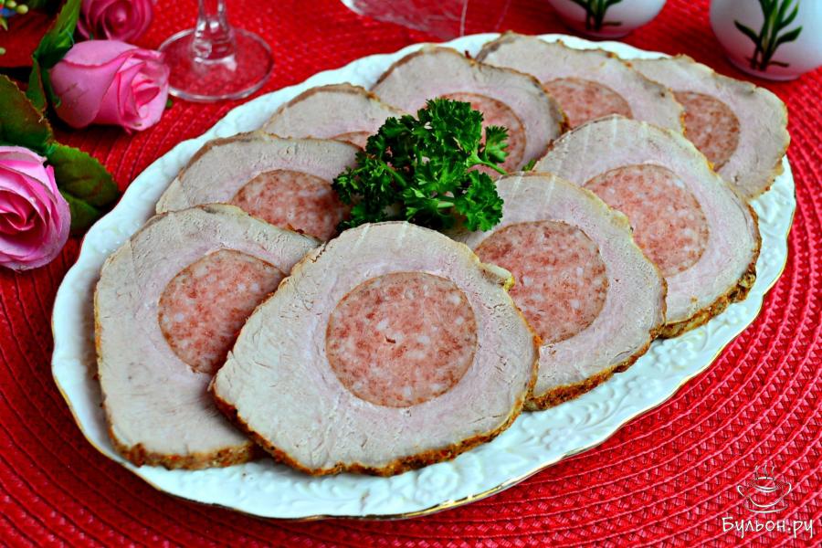 Буженина с колбасой
