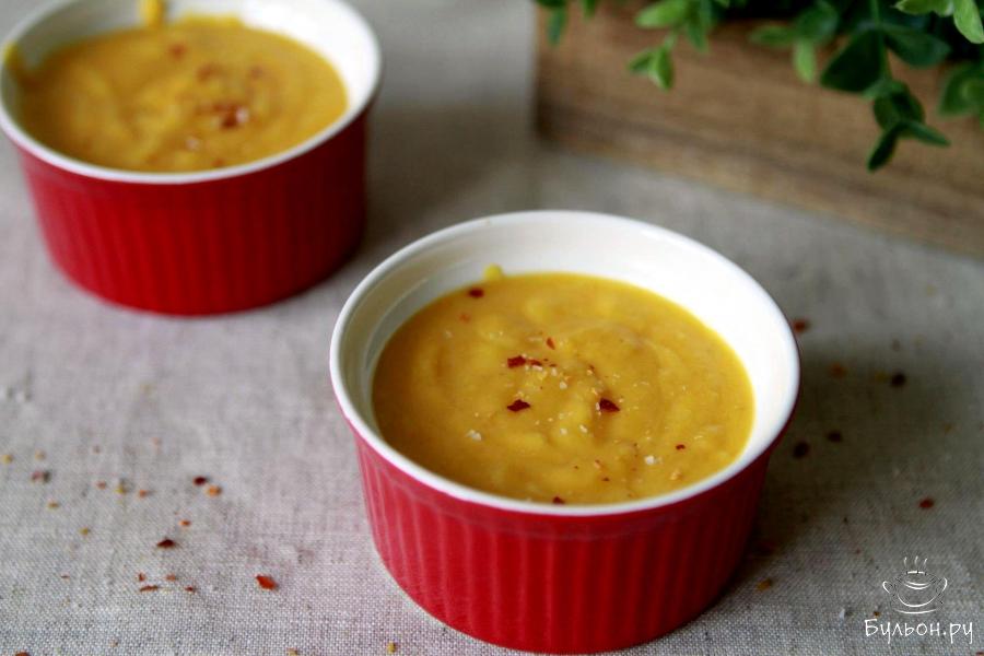 Морковный суп-пюре с булгуром