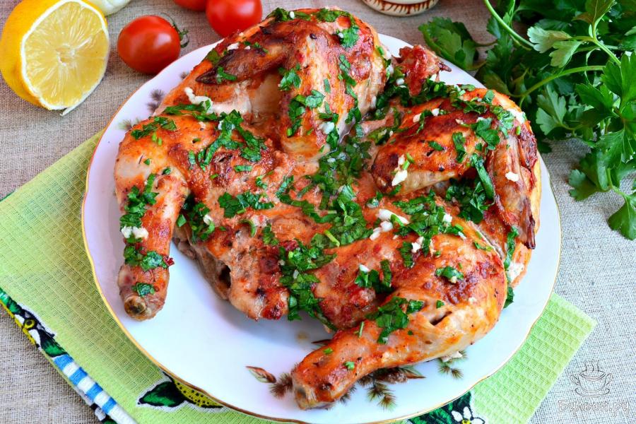 Цыпленок табака в духовке