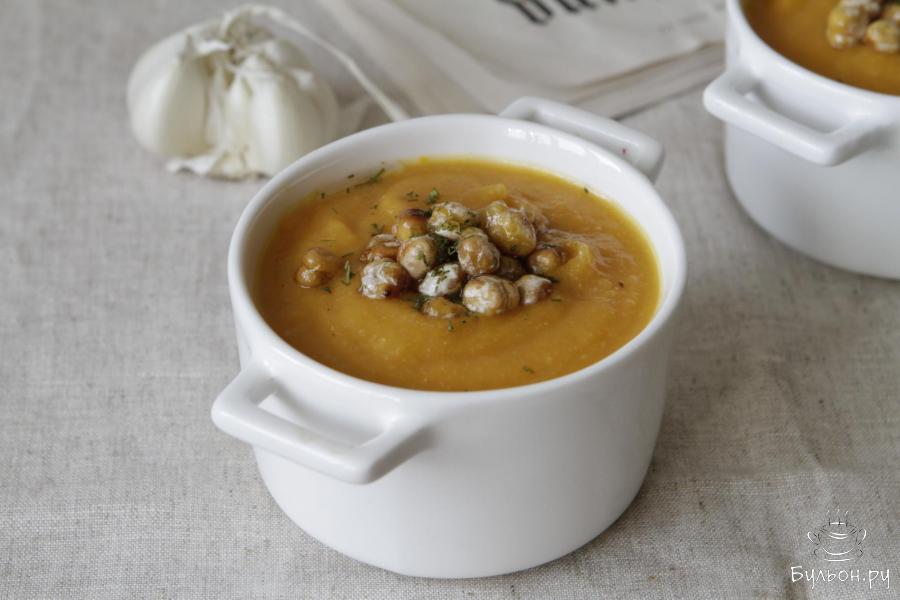 Морковный суп-пюре с нутом