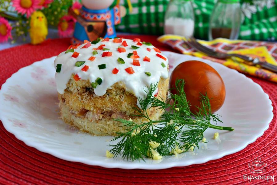 Салат "Пасхальный кулич"