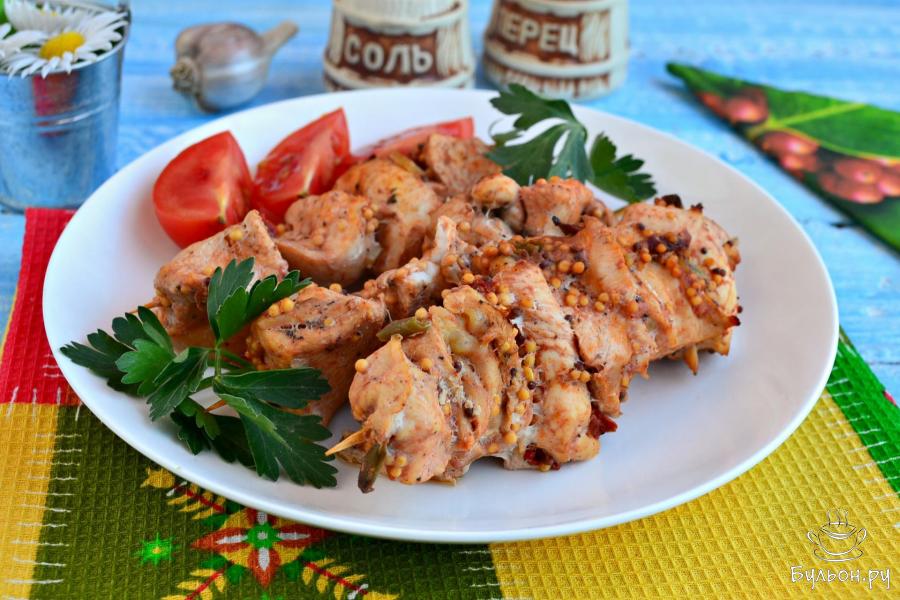 Шашлык из куриного филе в банке