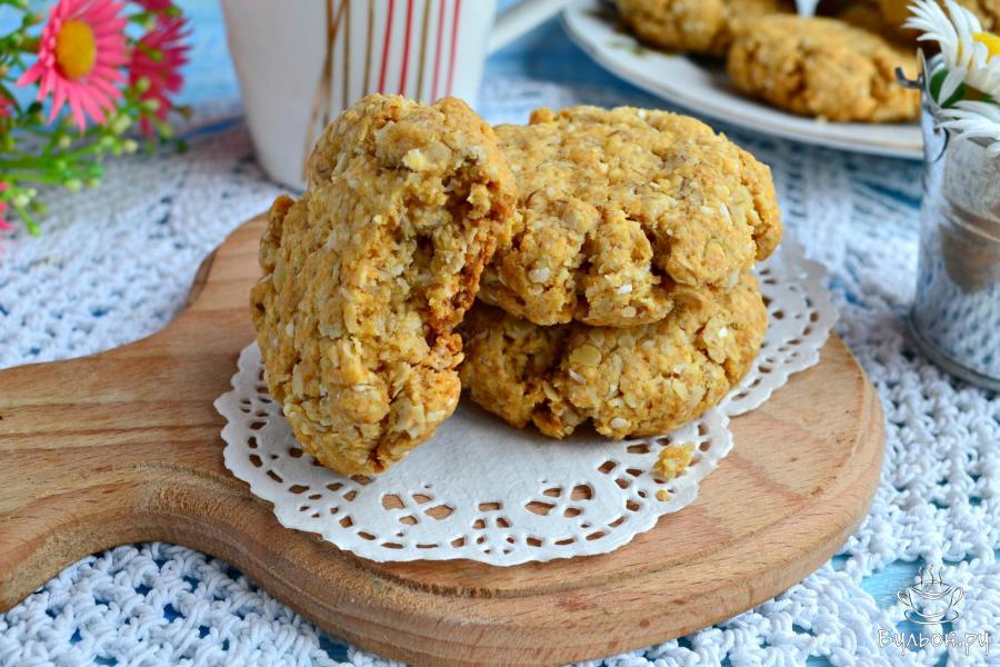 Овсяное печенье с кокосовой стружкой