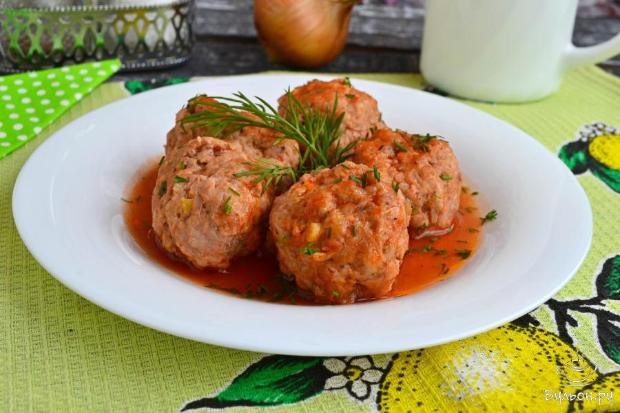 Тефтели из фарша в микроволновке