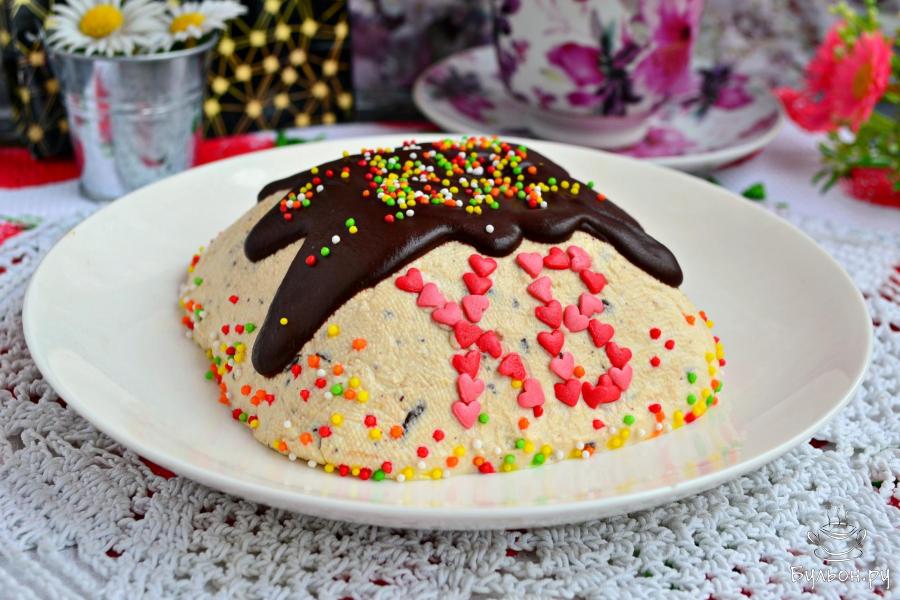 Творожная пасха с шоколадом