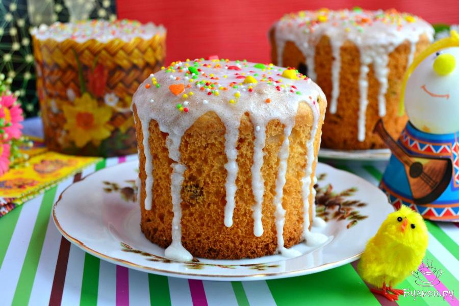 Быстрый кулич без вымешивания теста