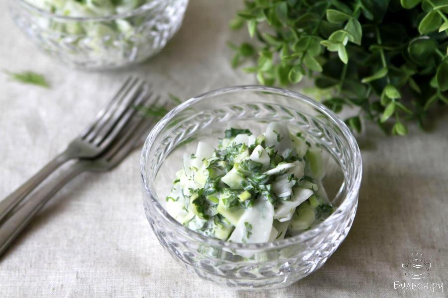 Салат с кефиром