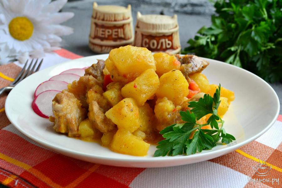 Жаркое из свинины в мультиварке