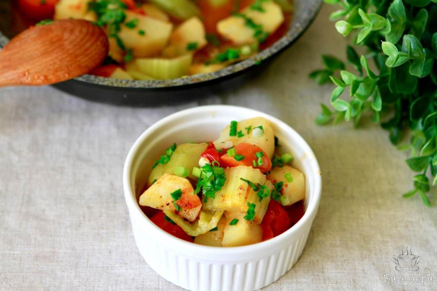 Фазелек - тушеные овощи по-венгерски