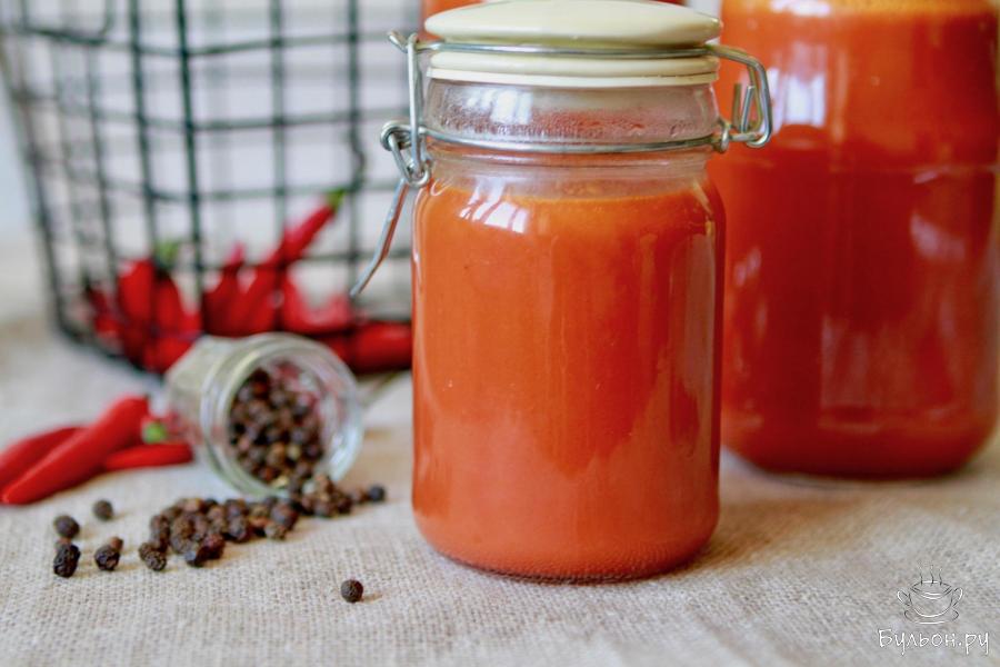 Томатный кетчуп со сливой на зиму