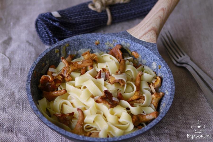 Паста Фетучини с лисичками