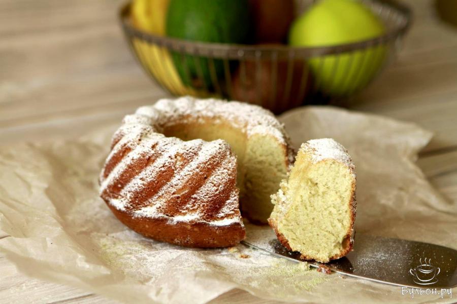 Кекс с чаем матча