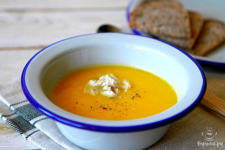 Тыквенный суп-пюре с индейкой