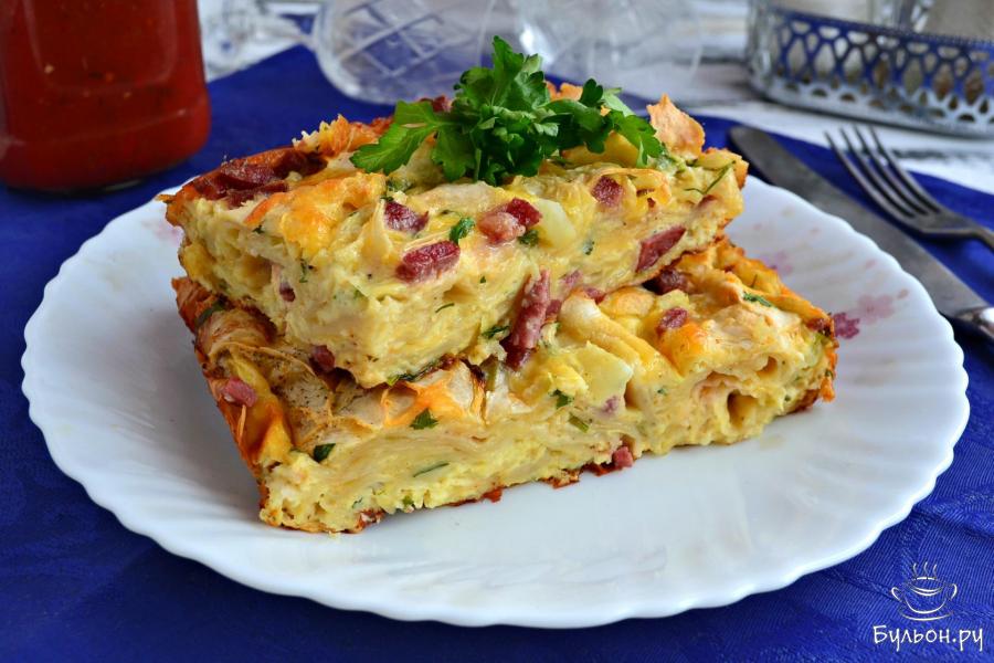 Рваный пирог из лаваша