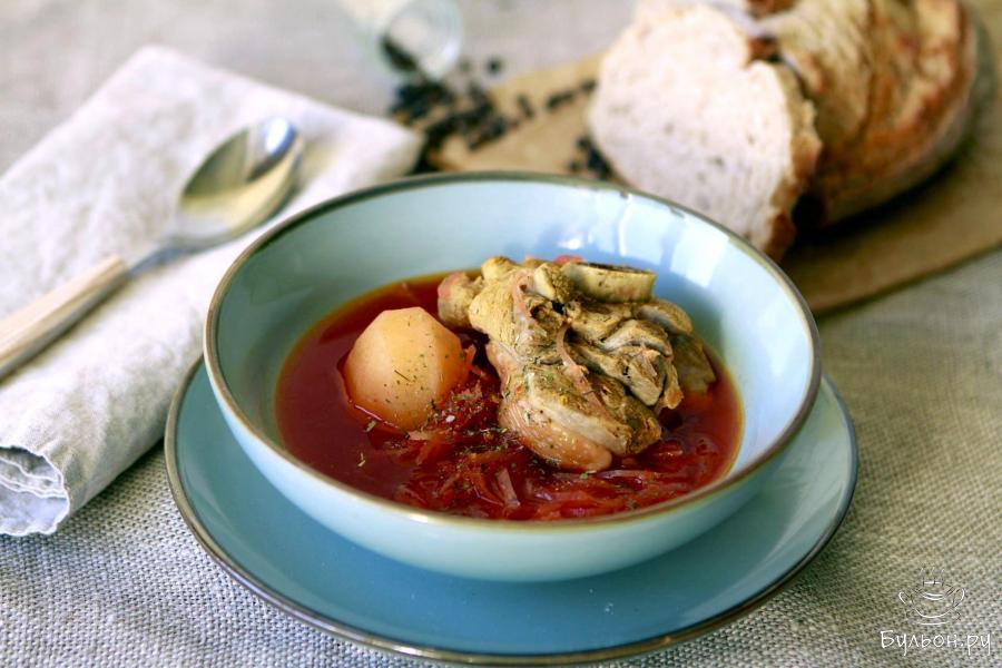 Борщ из индейки