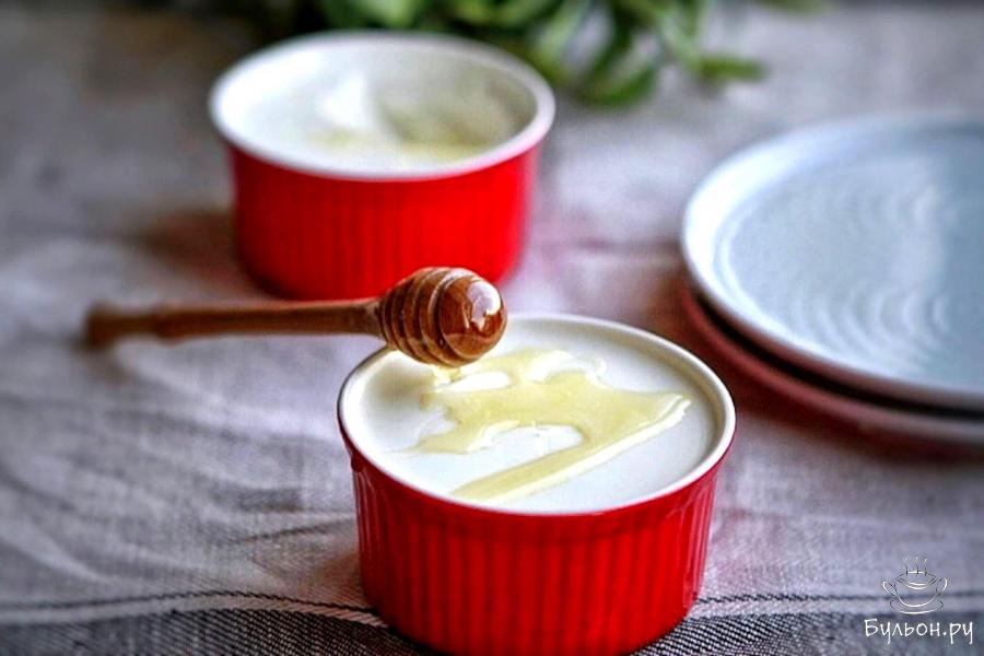 Десерт Панна котта из ряженки