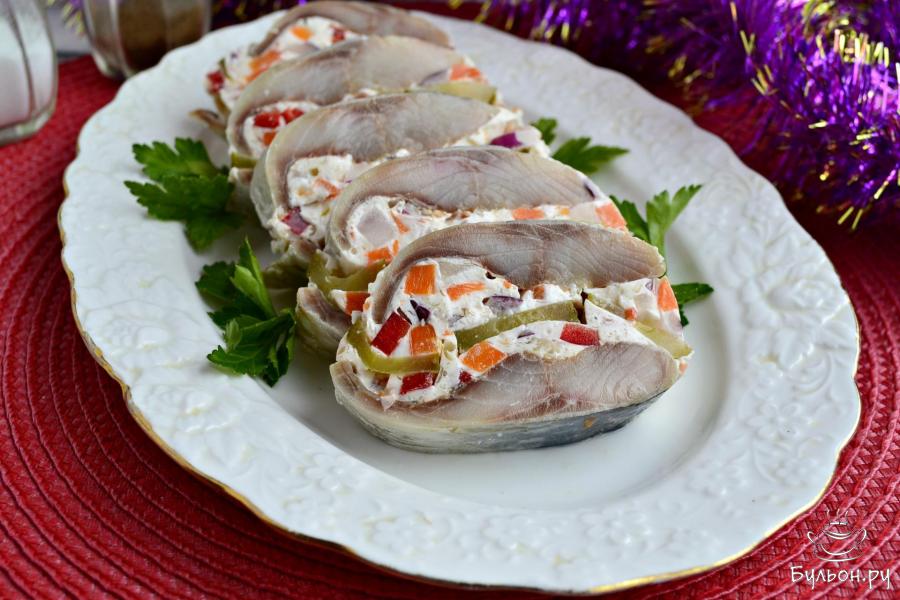 Закуска из сельди "Праздничная"