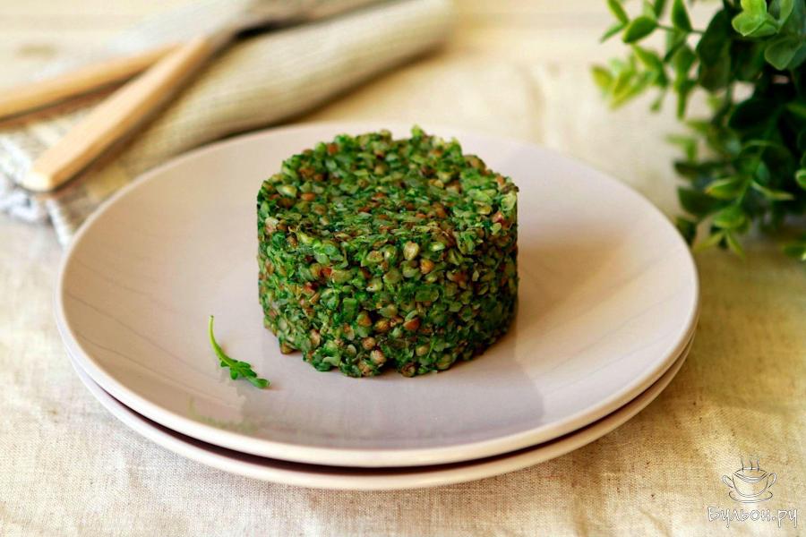 Гречка со шпинатом