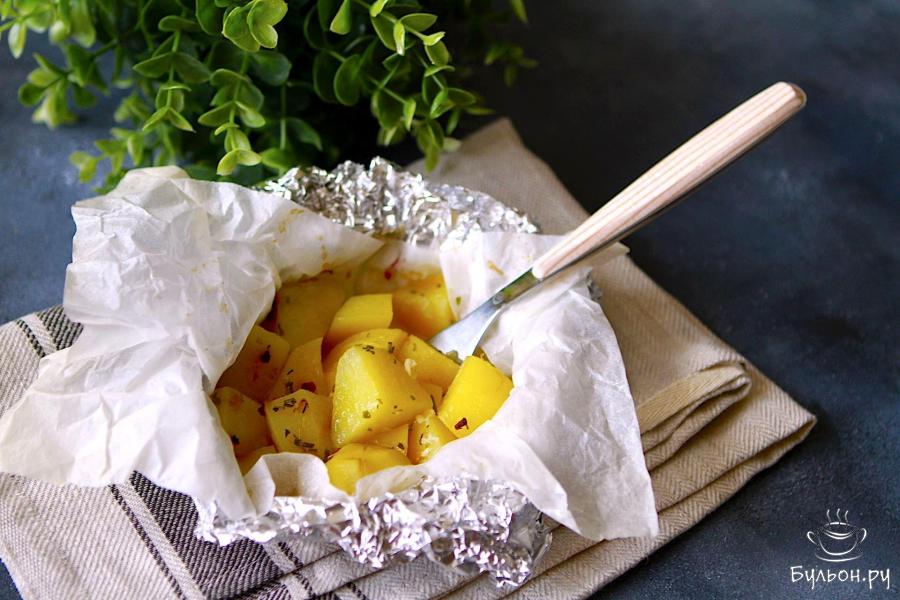 Картофель в пиве в духовке