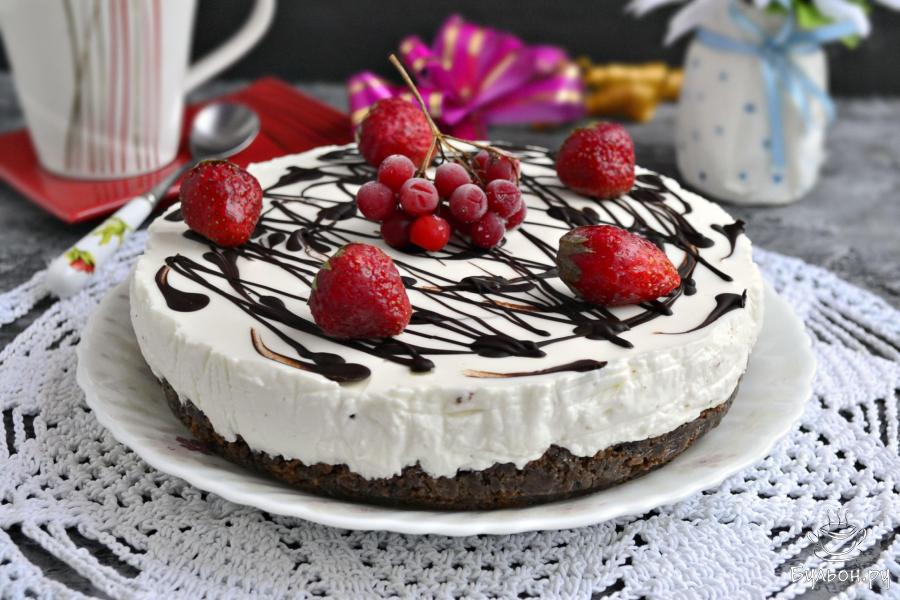 Творожный чизкейк без выпечки