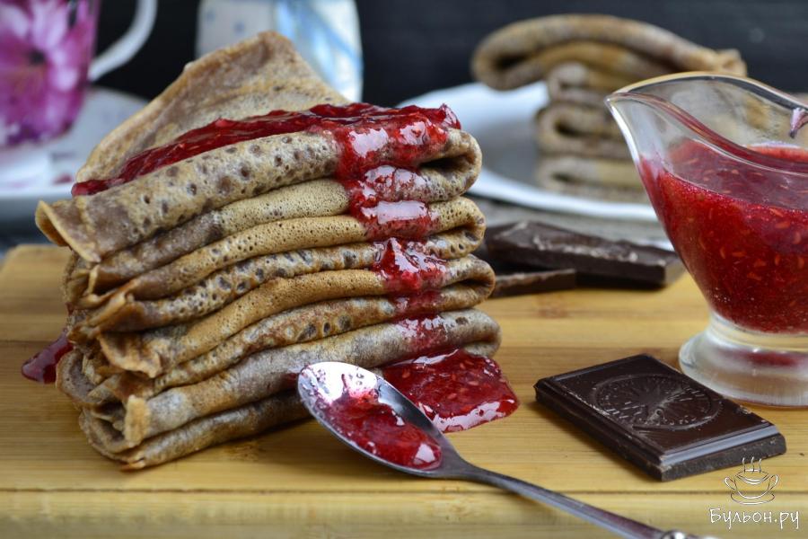 Рецепт шоколадных блинов