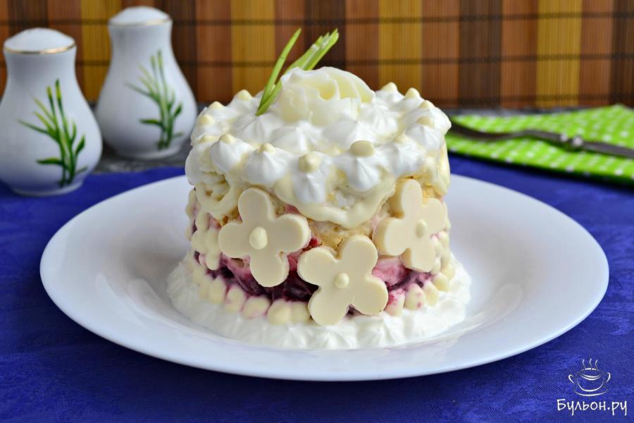 Салат "Невеста" с плавленым сыром