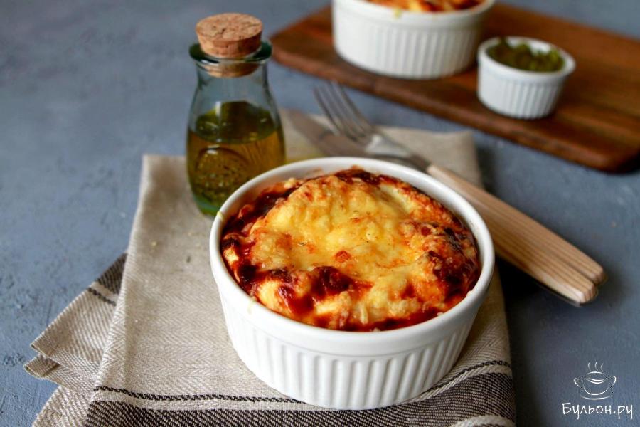 Запеканка из макарон с индейкой