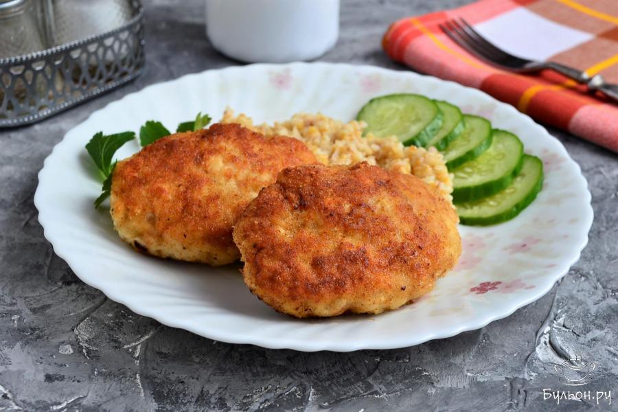 Куриные котлеты с творогом