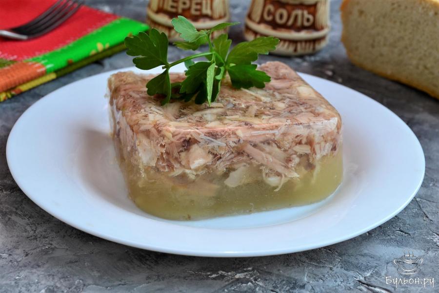 Холодец из рульки и курицы