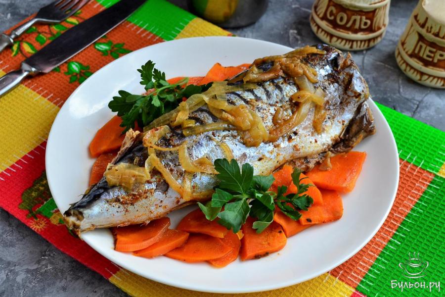 Скумбрия запеченная в мультиварке