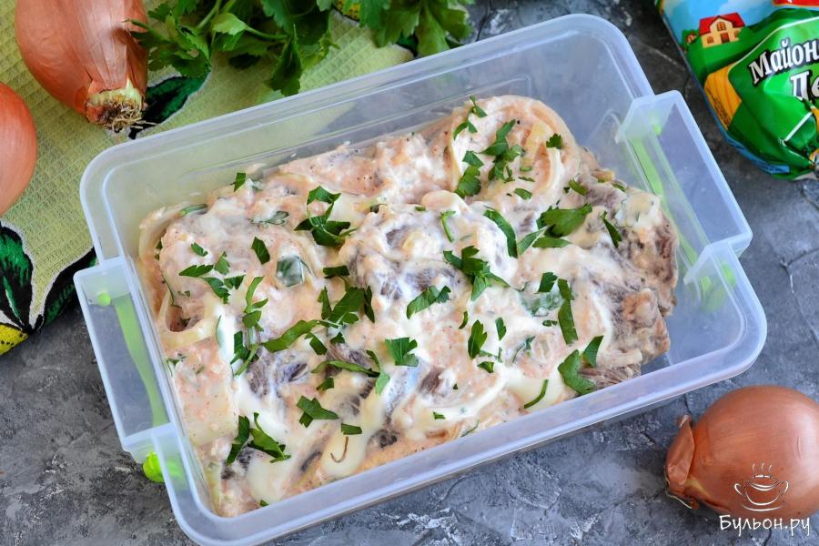 Маринад для шашлыка с майонезом