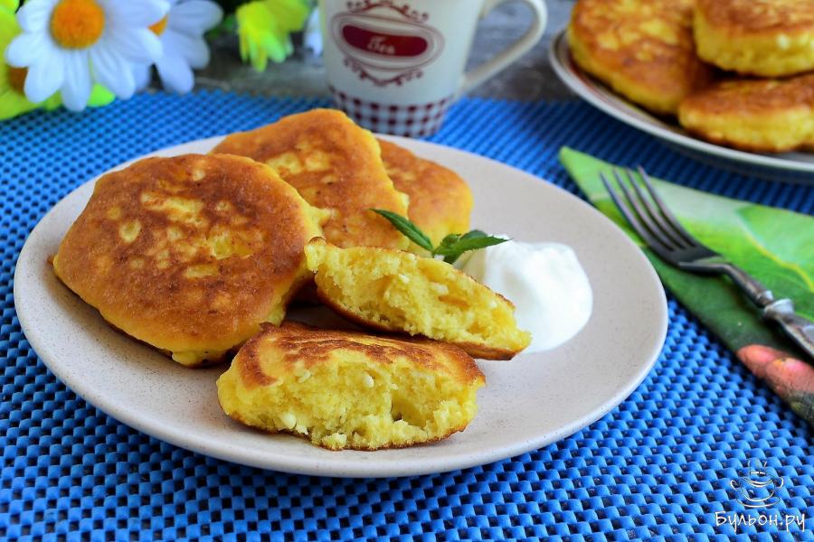 Рецепт творожных оладий