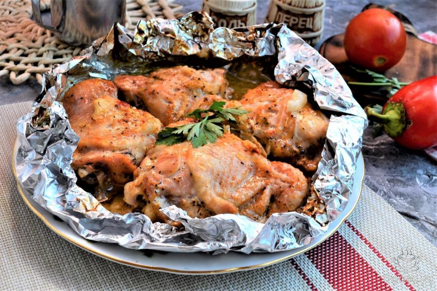 Куриные бедра в фольге