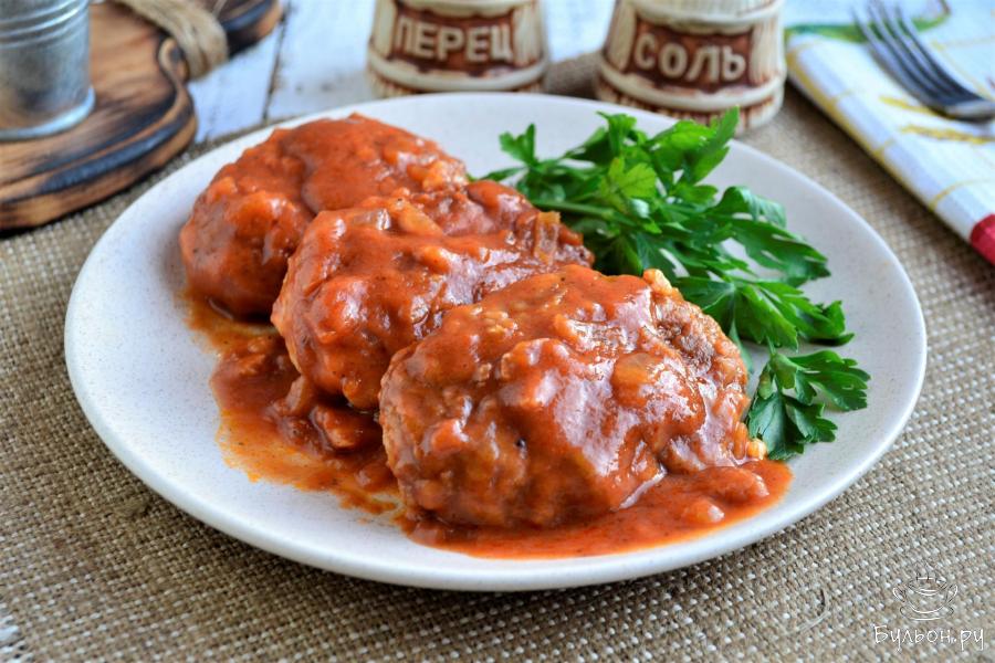 Гречаники с фаршем в томатном соусе