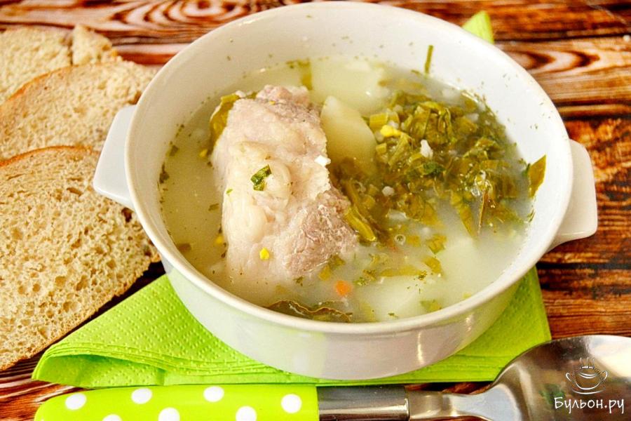 Щавелевый борщ в мультиварке