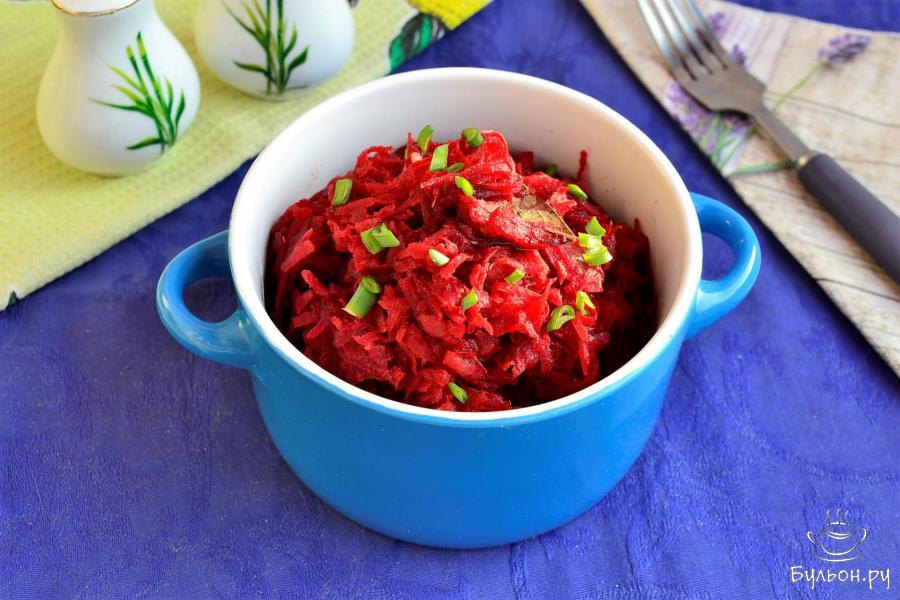 Икра из свеклы жареная