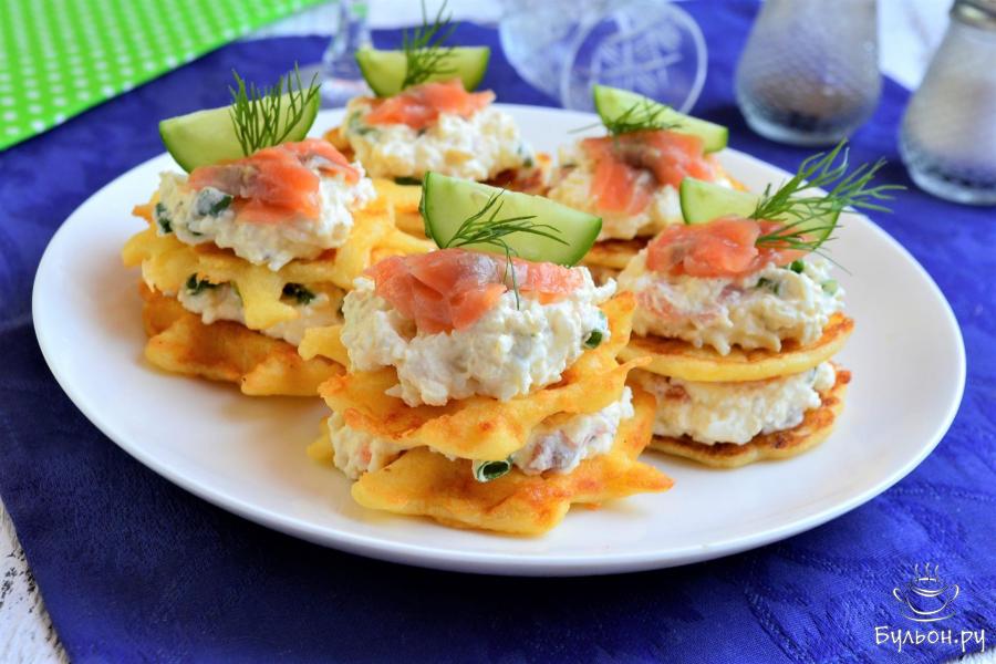 Закуска с красной рыбой