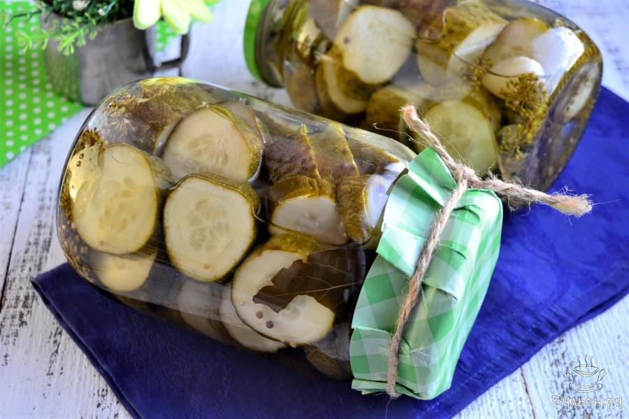 Резаные огурцы на зиму