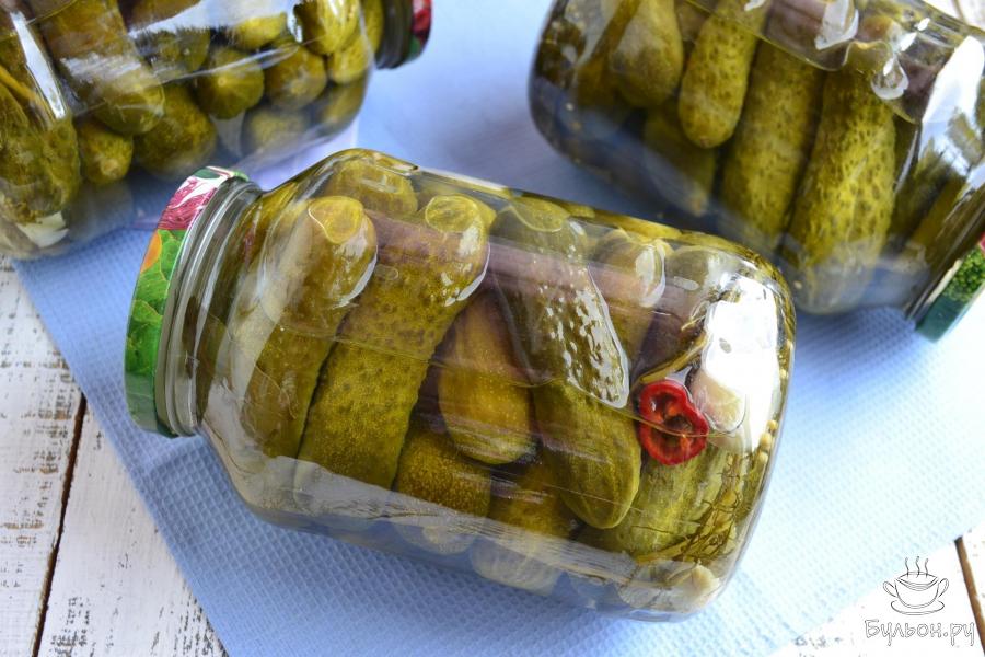 Огурцы консервированные с уксусом на зиму