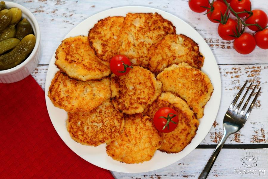 Котлеты луковые с манкой