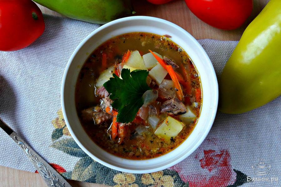 Уха с сайрой