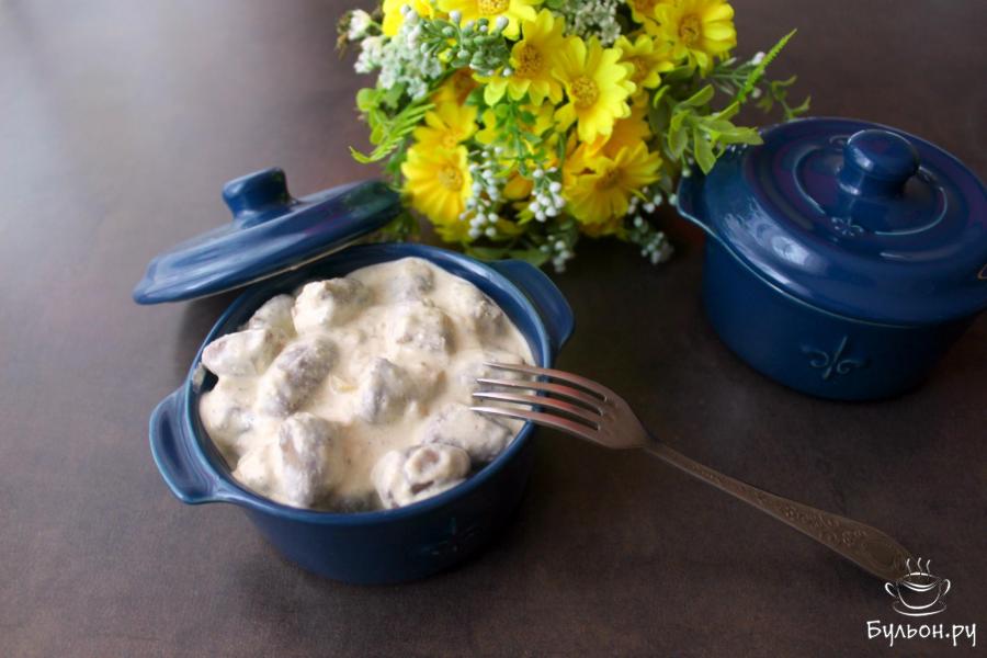 Сердечки с молочными сливками