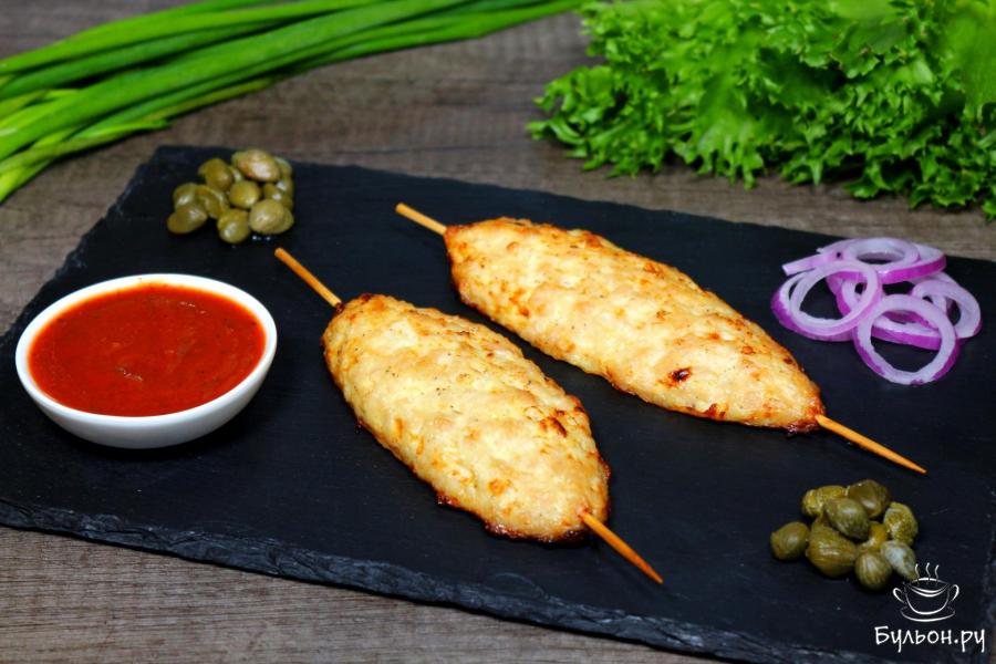 Люля-кебаб из индейки в духовке