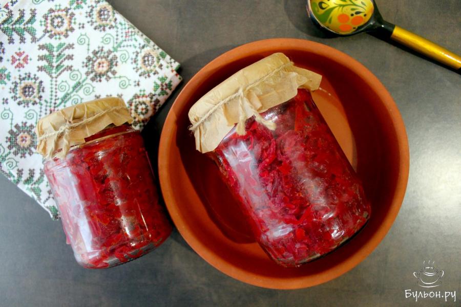 Овощи в банке на зиму для борща