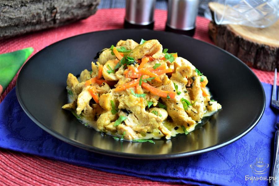 Карри из курицы в микроволновке