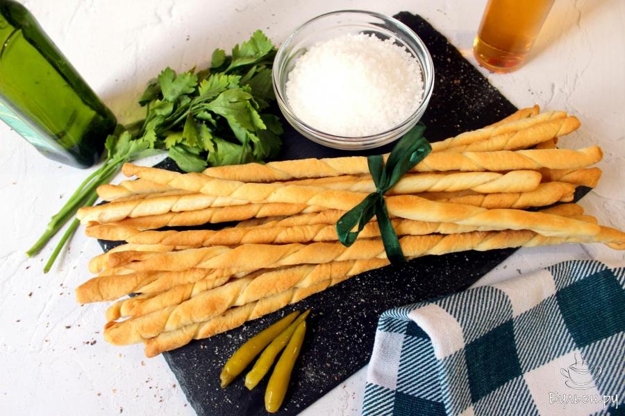 Гриссини на прессованных дрожжах