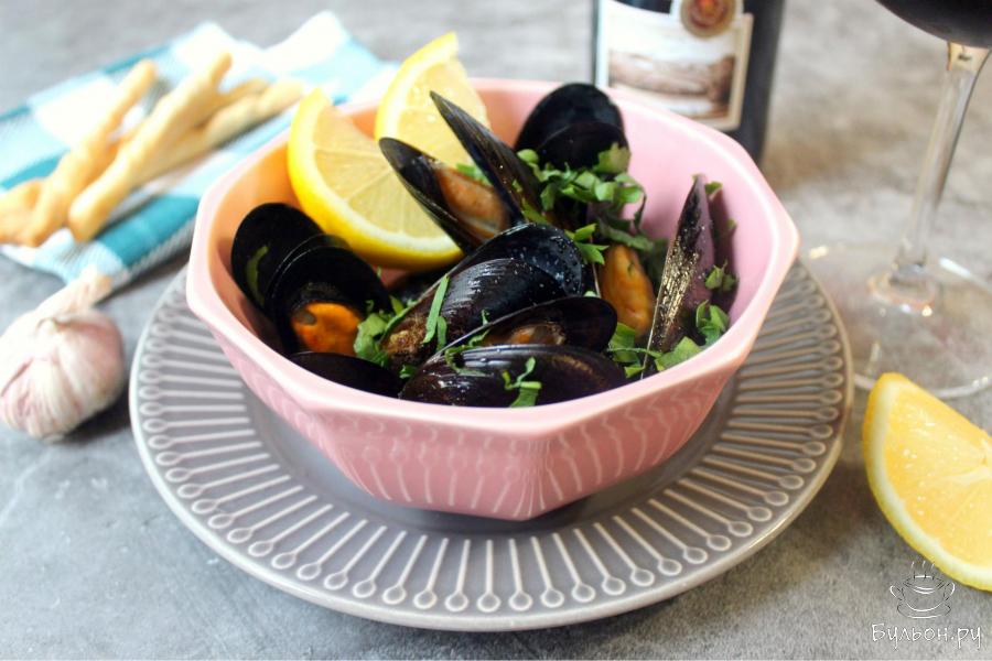 Мидии в створках