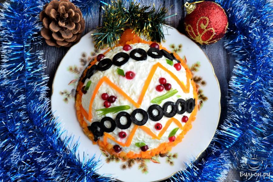 Салат "Новогодняя игрушка"