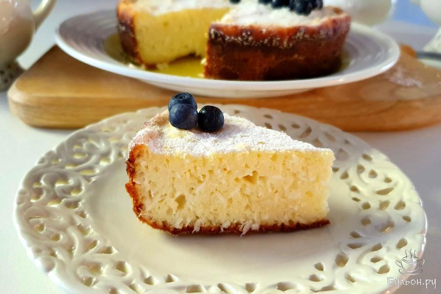 Творожная запеканка с кокосовой стружкой