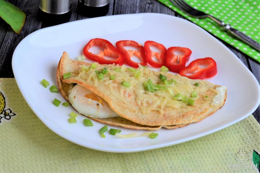 Овсяноблин с яйцом